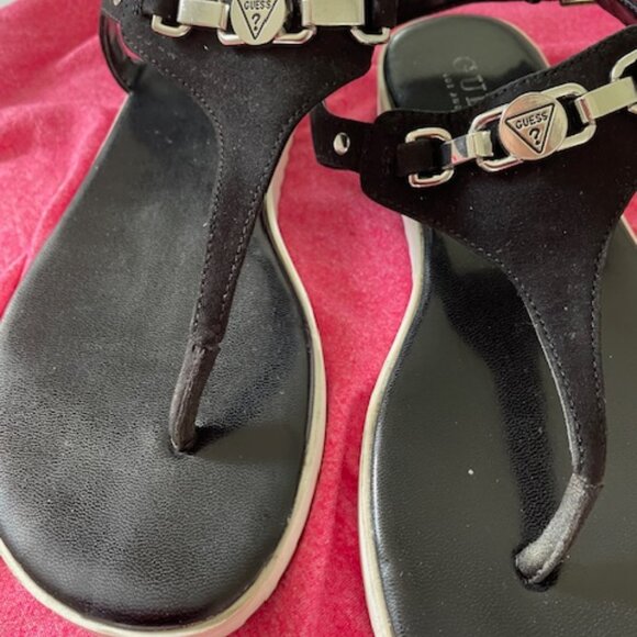 Guess Women’s Black Sandals with ankle straps Size 7 - Picture 5 of 9